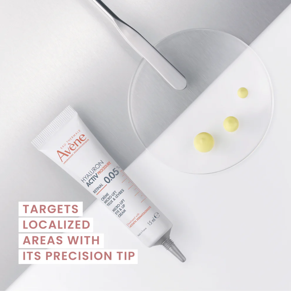 Avène Hyaluron Activ Micro-Lift Eye &amp; Lip Cream l 0.05% Retinal 3x more active than retinol