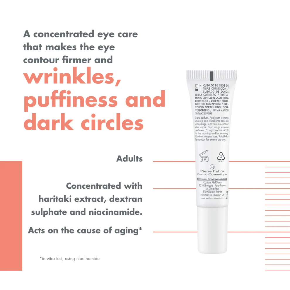 Avène Hyaluron Activ B3 Triple Correction Eye Cream