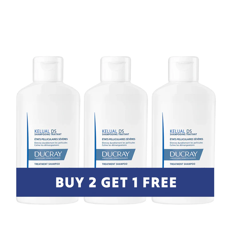 Ducray Buy 2 GET 1 FREE : Kelual DS Shampoo 100ML