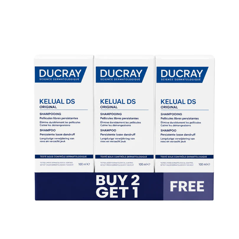 Ducray Buy 2 GET 1 FREE : Kelual DS Shampoo 100ML