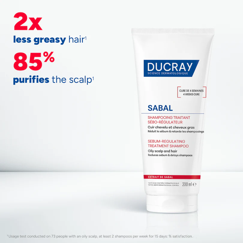Ducray Sabal sebum-regulating treatment shampoo for oily hair 200ml