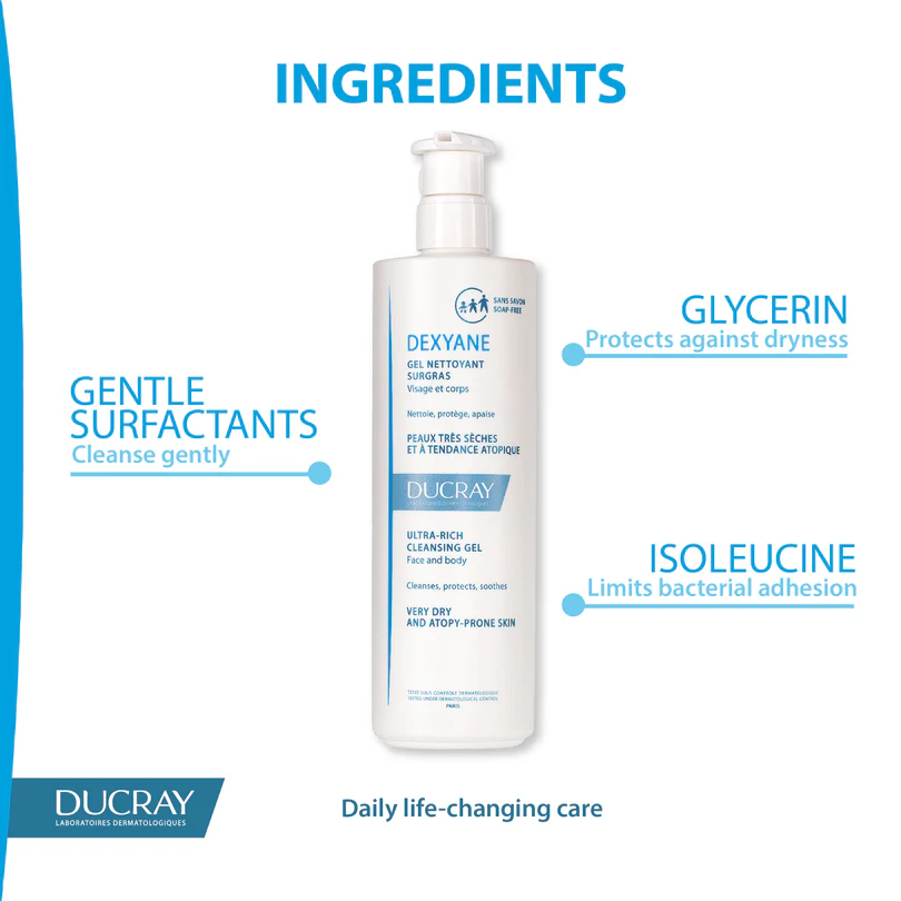 Ducray Dexyane Ultra-Rich Cleansing Gel 400ml