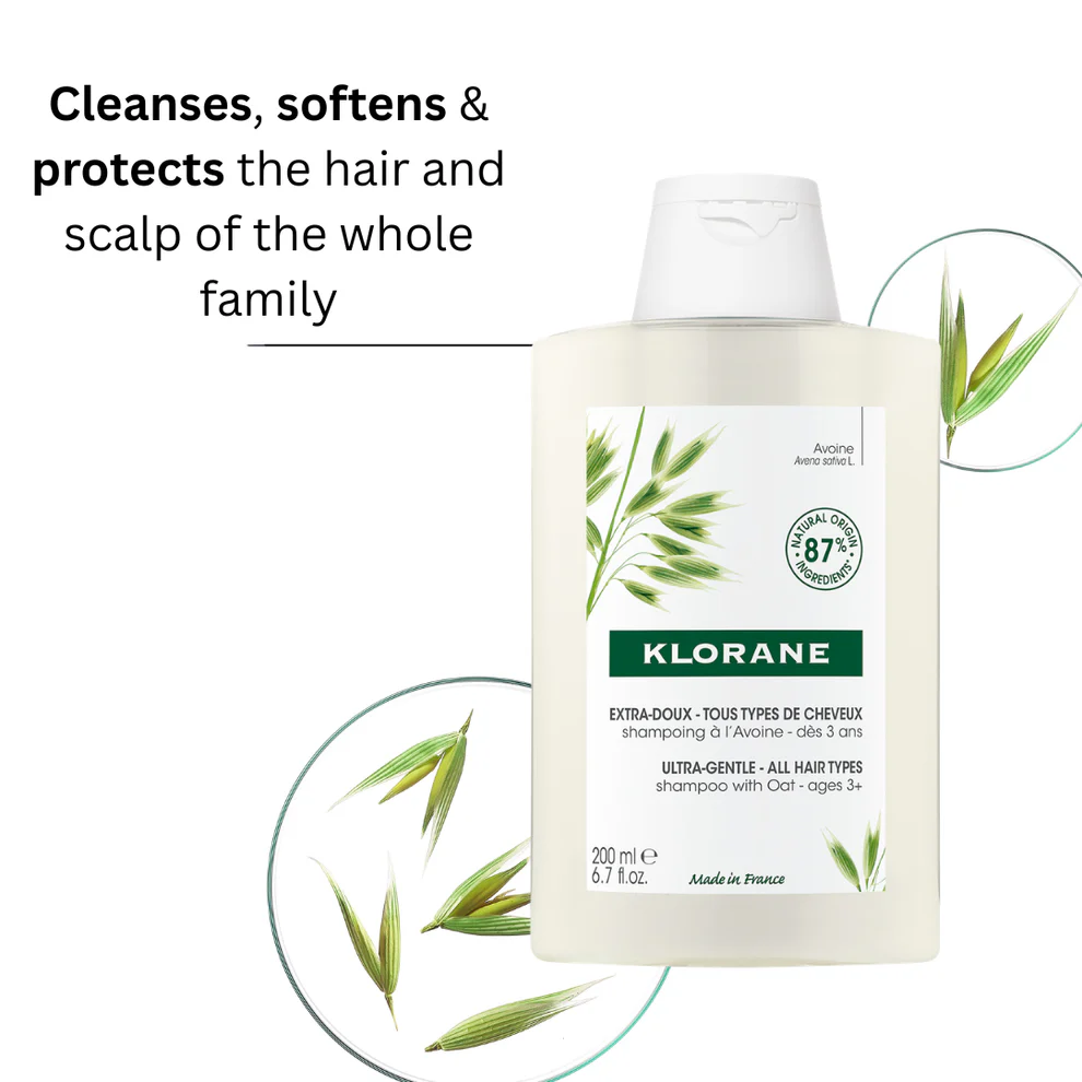 Klorane Ultra Gentle Shampoo With Oat Milk - 200 ml