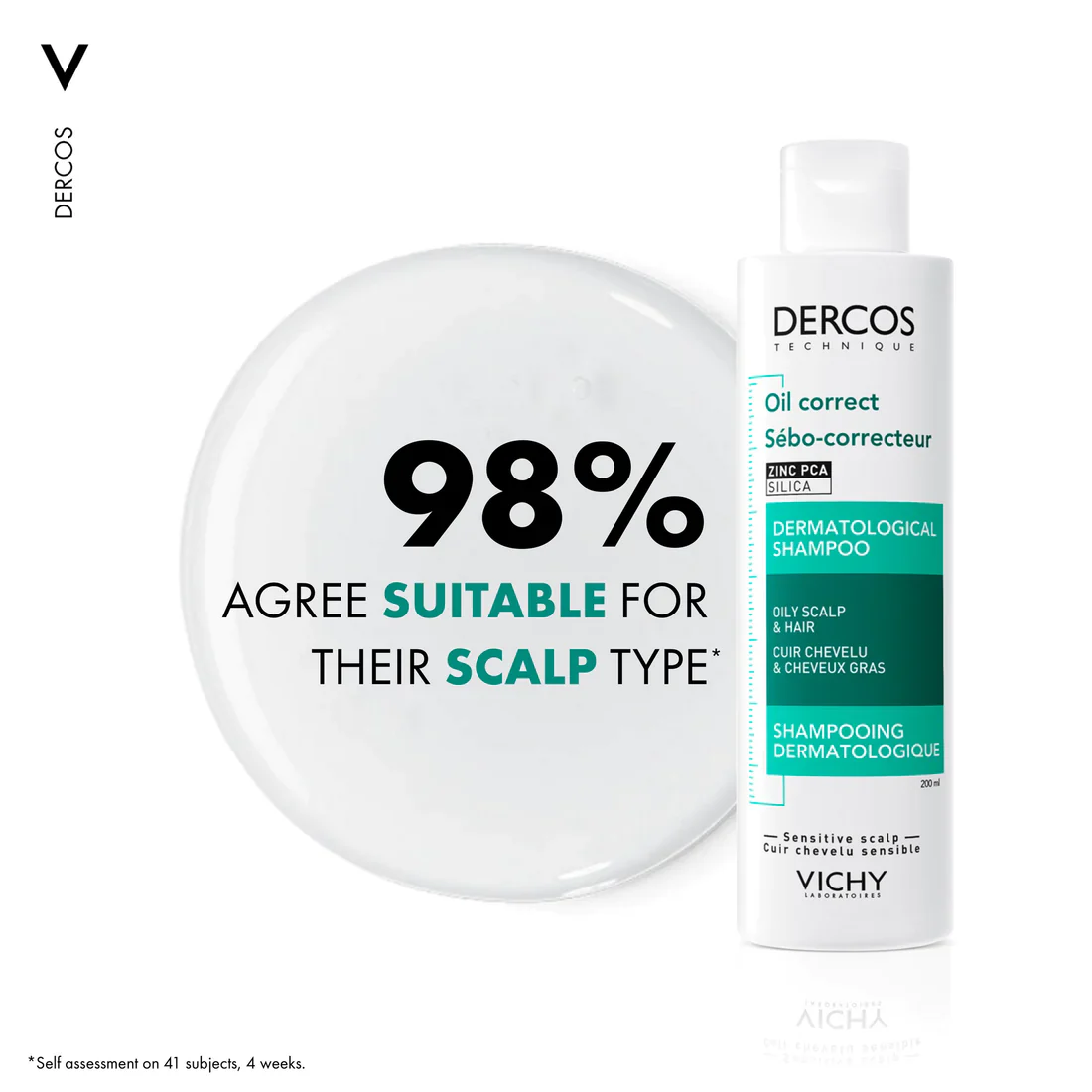 Vichy Dercos Oil Control Shampoo Oily Scalp &amp; Hair
