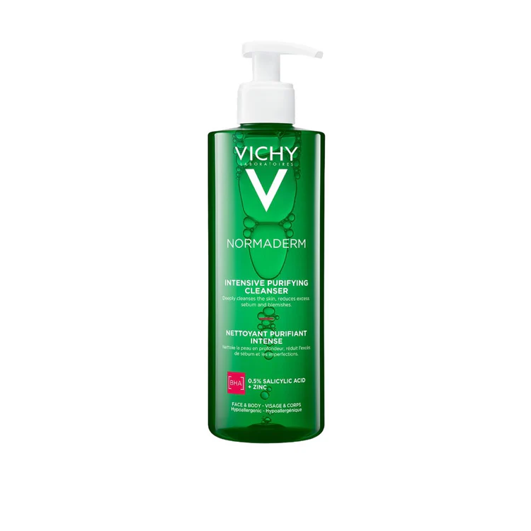Vichy Normaderm Intensive Purifying Cleanser 400ml Gel for Acne-Prone Skin