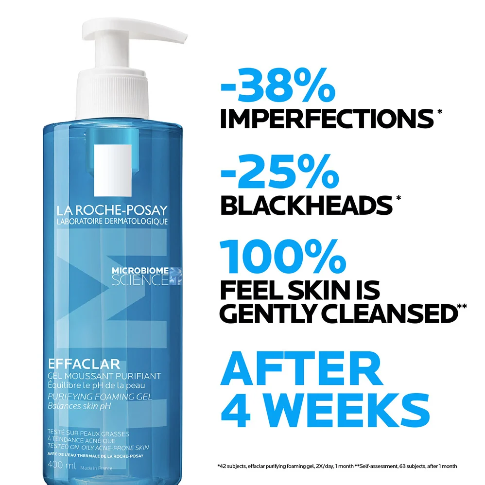 Effaclar Acne Foaming Cleansing Gel for Oily and Acne Prone Skin. 400ml