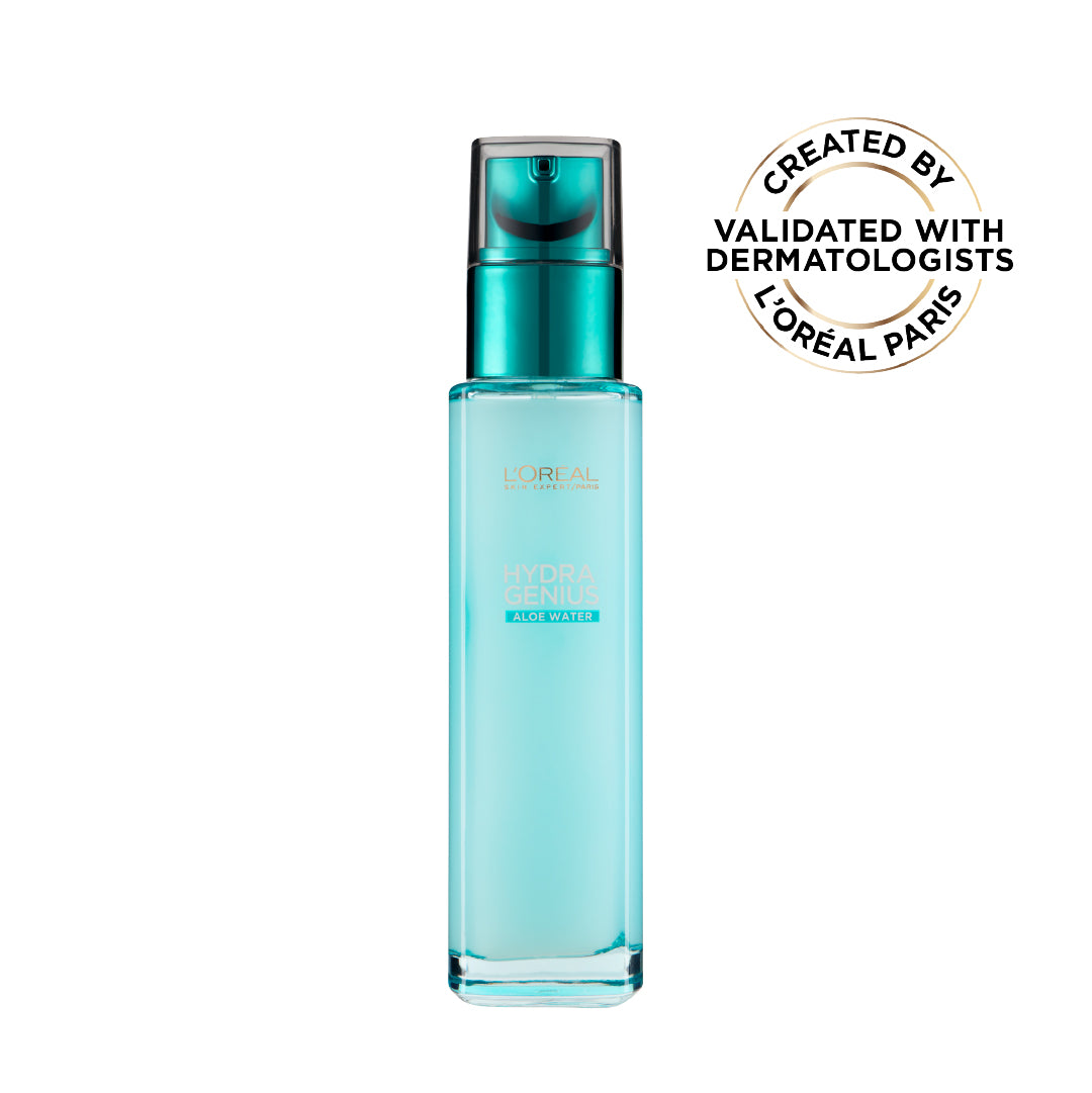 Hydra Genius, Water-Based Gel Facial Moisturiser, with Aloe Vera, for Normal to Combination Skin